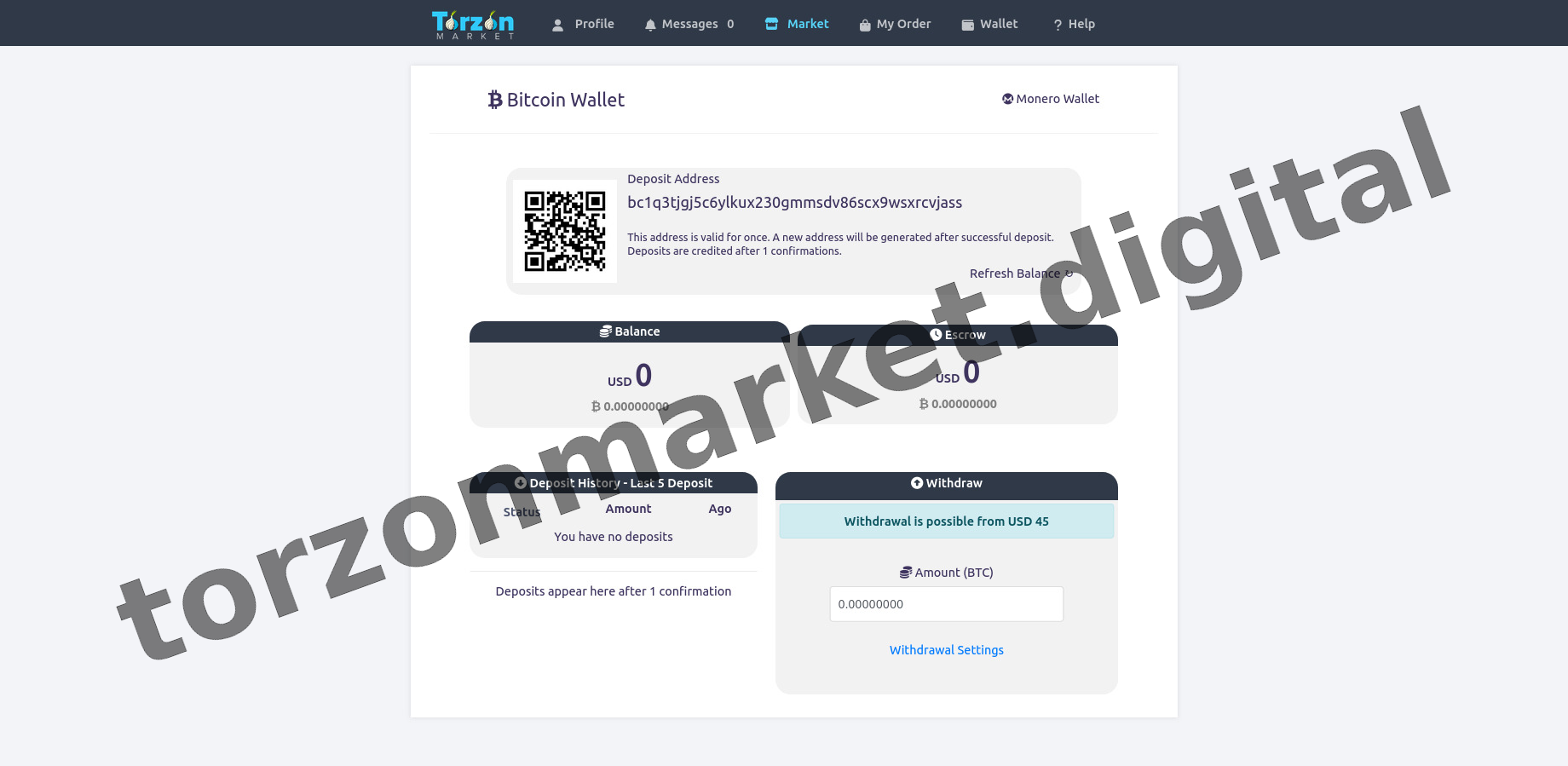 Main Market Dashboard
